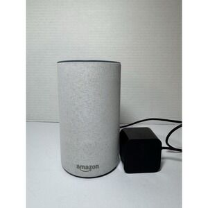 Amazon Echo (2nd Generation) Smart Speaker with Alexa Heather Light Gray Fabric